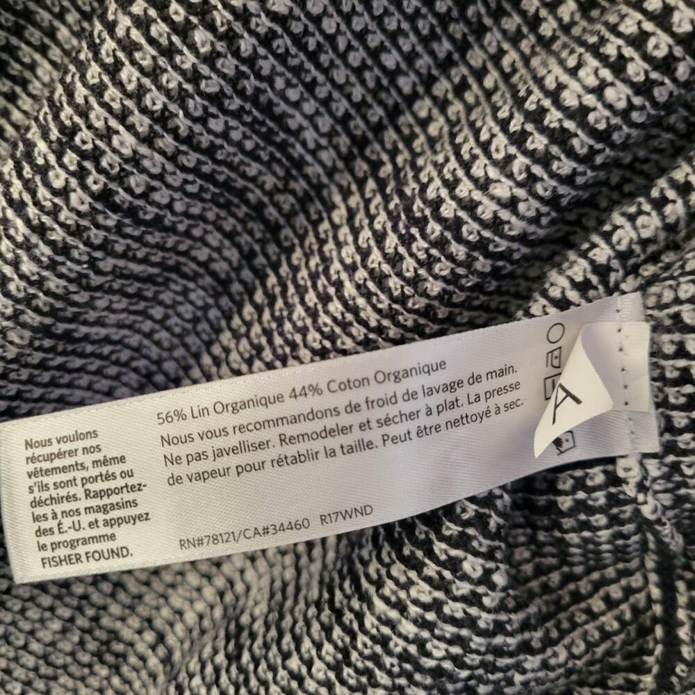Eileen Fisher Organic Linen and Cotton Boatneck Pullover Sweater / Top Size XS - Picture 5 of 6